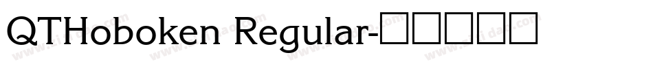 QTHoboken Regular字体转换